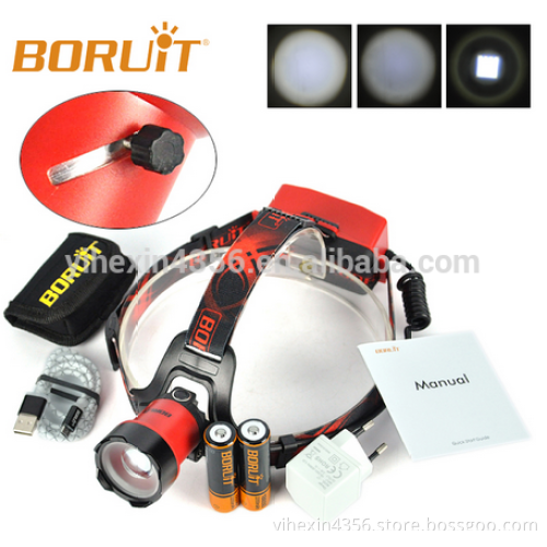 Newest Model Color Shell Super Bright B13 L2 Led 10W Rechargeable Headlight